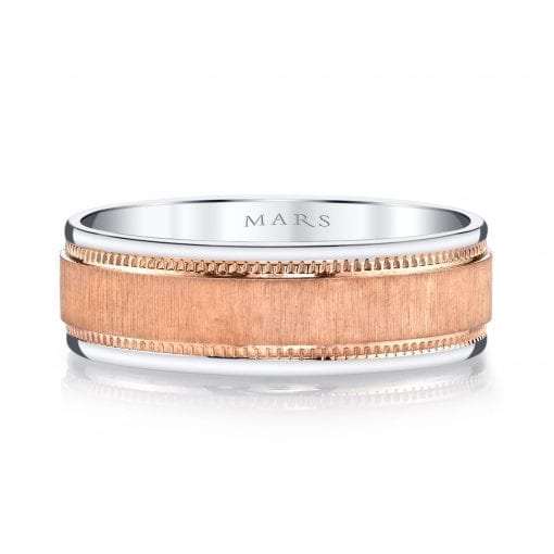 Mixed Metal Men's Wedding BandStyle #: MARS G100