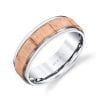 Mixed Metal Men's Wedding BandStyle #: MARS G101