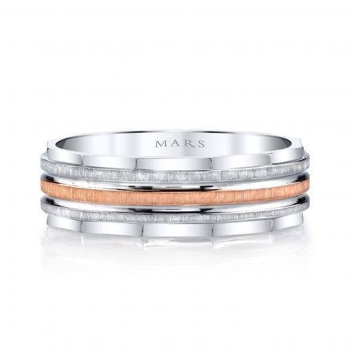 Mixed Metal Men's Wedding BandStyle #: MARS G102