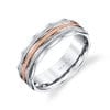 Mixed Metal Men's Wedding BandStyle #: MARS G102