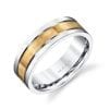 Mixed Metal Men's Wedding BandStyle #: MARS G103