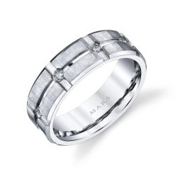 Modern Diamond Men's Wedding BandStyle #: MARS G108