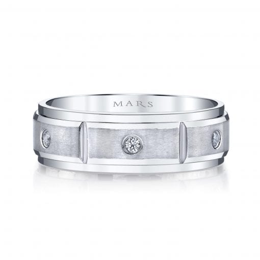 Modern Diamond Men's Wedding BandStyle #: MARS G109