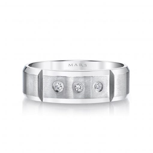 Modern Diamond Men's Wedding BandStyle #: MARS G111