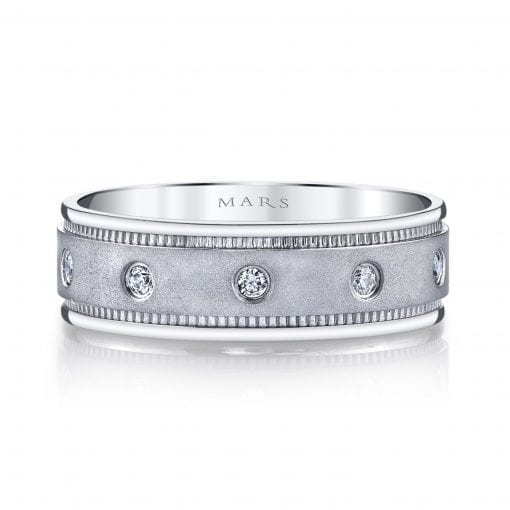 Modern Diamond Men's Wedding BandStyle #: MARS G113