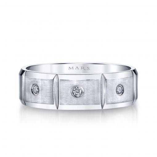 Modern Diamond Men's Wedding BandStyle #: MARS G118