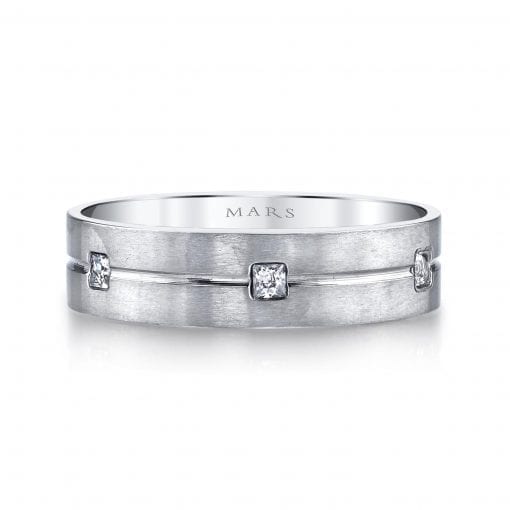 Modern Diamond Men's Wedding BandStyle #: MARS G119