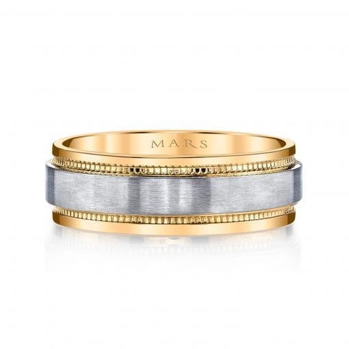 Mixed Metal Men's Wedding BandStyle #: MARS G133