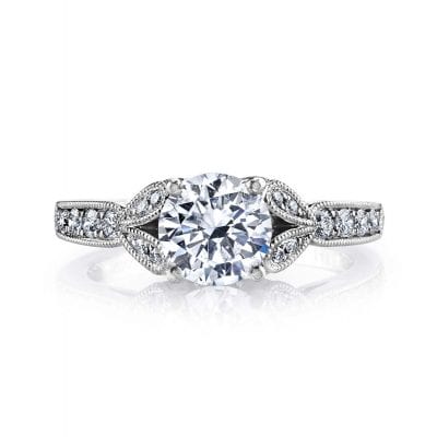 Vintage Filigree Engagement rings: MARKS-26700-PL