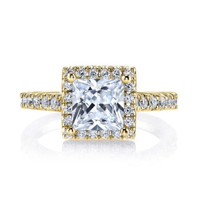 Halo Pave Engagement rings: MARKS-26486-18KY