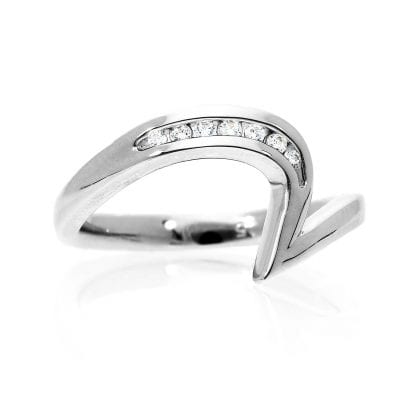 Woman's Unique Wedding Band<br>Style #: RGR28024B