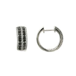 Hoops Black Diamond EarringsStyle #: PD-LQ7507E