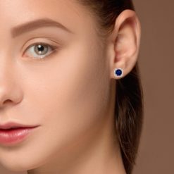 Sapphire Earrings Style #: PD-LQ10180E