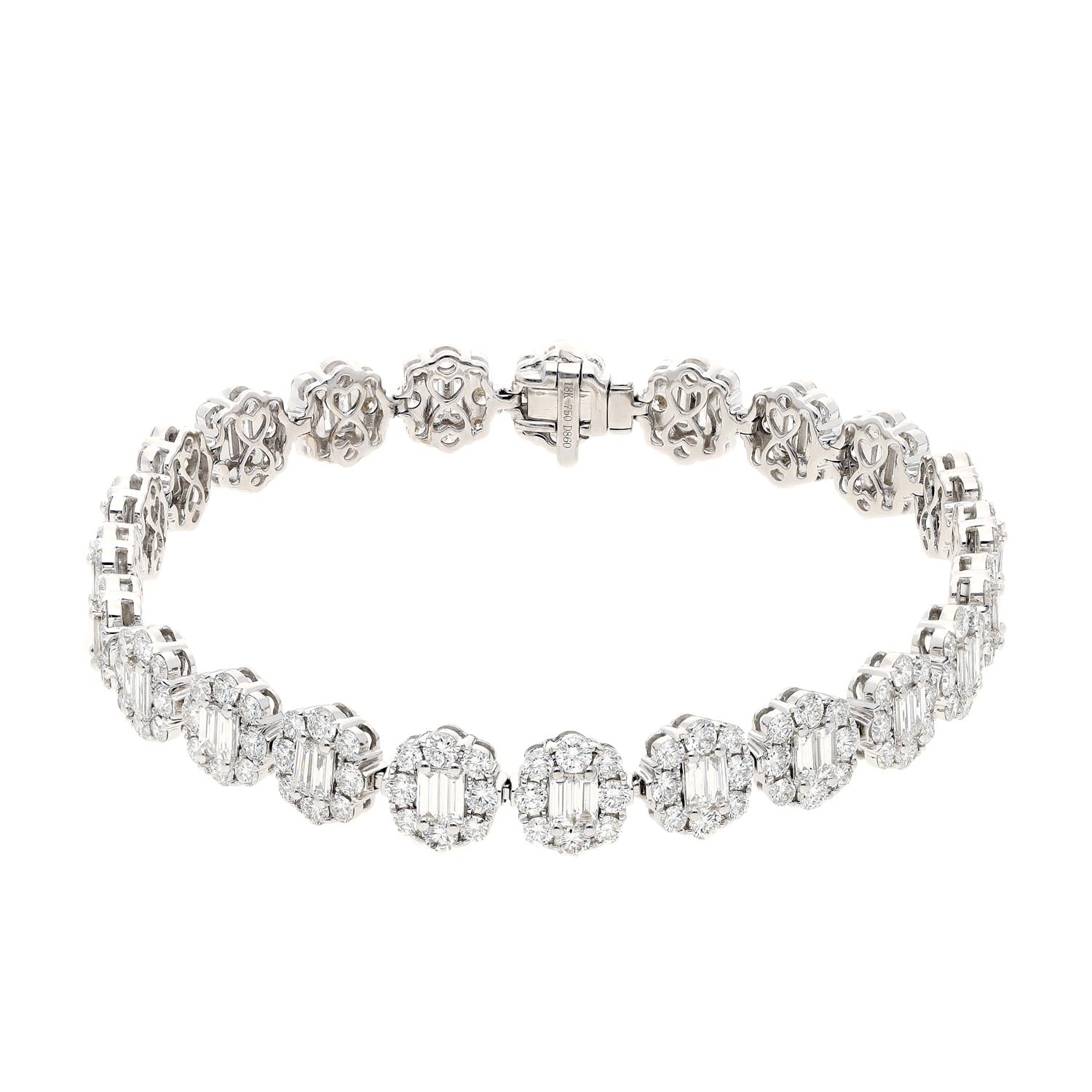 Baguette Diamond BraceletStyle #: PD-LQ4228BR
