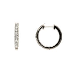 Lab Diamond Hoop EarringsStyle #: DV-JM01871