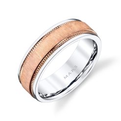 Mixed Metal Men's Wedding BandStyle #: MARS G100