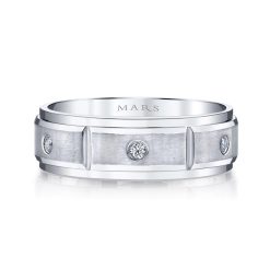 Modern Diamond Men's Wedding BandStyle #: MARS G109