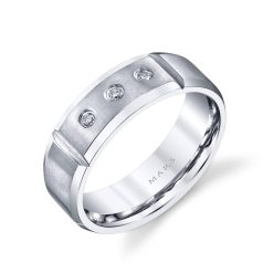 Modern Diamond Men's Wedding BandStyle #: MARS G111