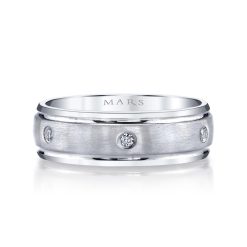 Modern Diamond Men's Wedding BandStyle #: MARS G112