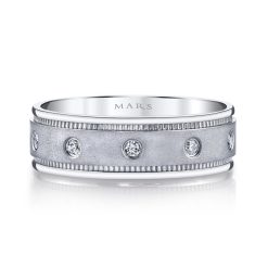 Modern Diamond Men's Wedding BandStyle #: MARS G113