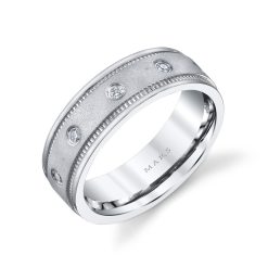 Modern Diamond Men's Wedding BandStyle #: MARS G113