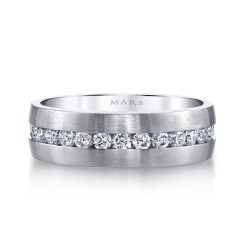 Modern Diamond Men's Wedding BandStyle #: MARS G117