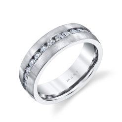 Modern Diamond Men's Wedding BandStyle #: MARS G117