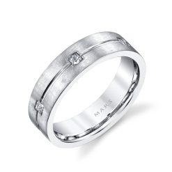 Modern Diamond Men's Wedding BandStyle #: MARS G119