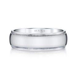 Modern Men's Wedding BandStyle #: MARS G123