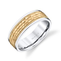 Mixed Metal Men's Wedding BandStyle #: MARS G132