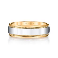 Mixed Metal Men's Wedding BandStyle #: MARS G135